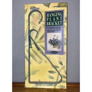 12" Amertac‎ Vinyl Coated Bracket hanging plant mount NIP Forest Green Finish